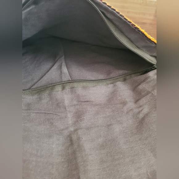 Yellow fabric Purse from India - Picture 5 of 5